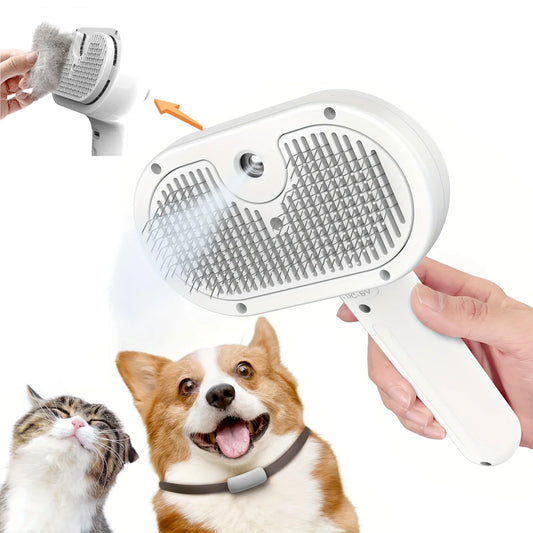 Gentle Pet Grooming Steam Brush